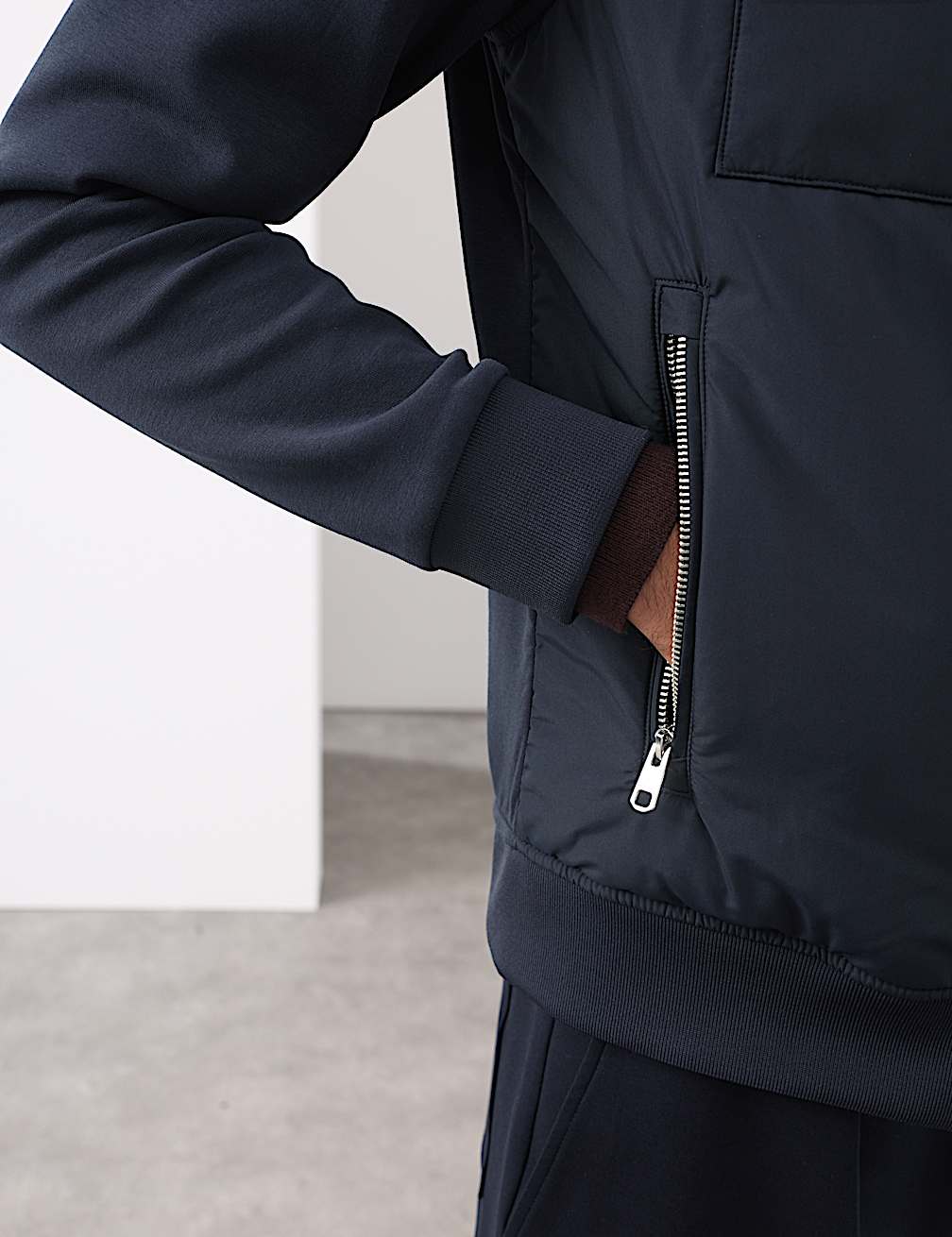 M&S Men L/S Knitted Jacket T28/4176 (Dark Navy)