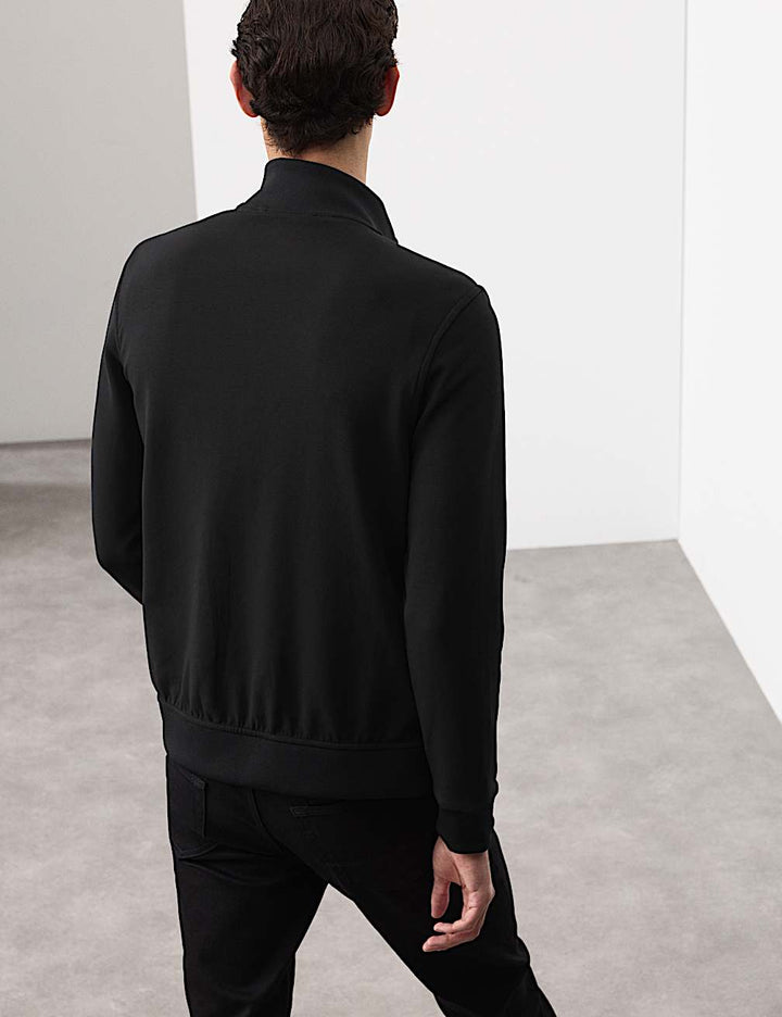 M&S Men L/S Knitted Jacket T28/4176 (Black)