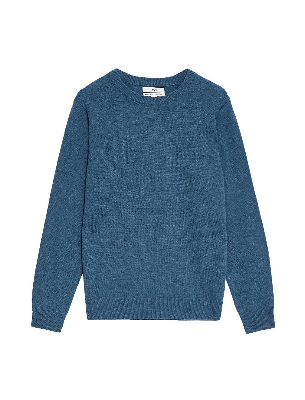 M&S Men L/S Extra Fine Lambswool R-N Jersey T30/2910M