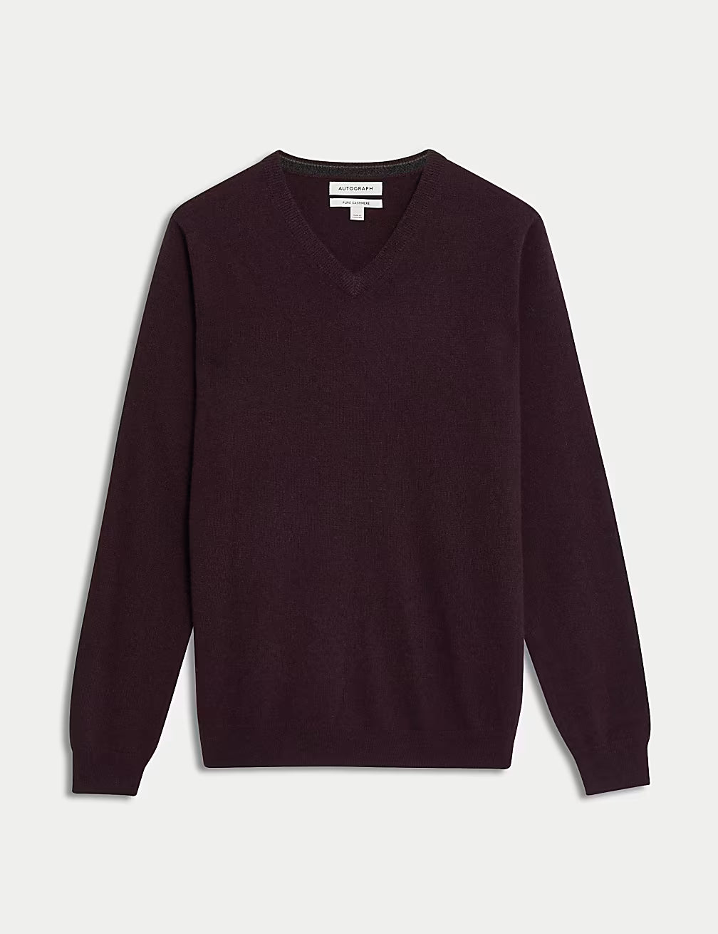 M&S Men L/S Pure Cashmere V-N Jersey T30/4102A