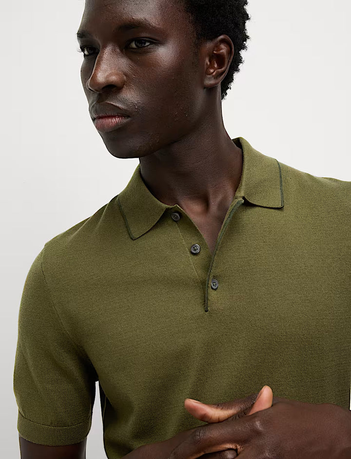 M&S Men S/S Cotton Rich Polo T30/4293