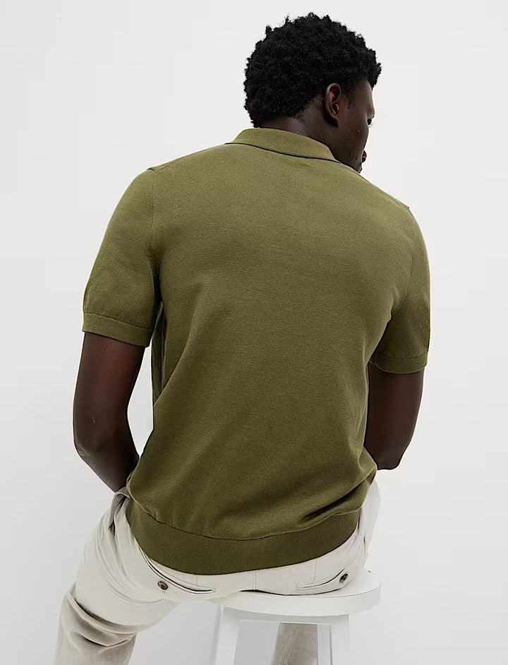 M&S Men S/S Cotton Rich Polo T30/4293