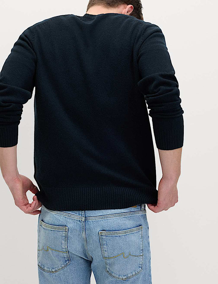 M&S Men L/S Lambswool V-N Jersey T30/5021M