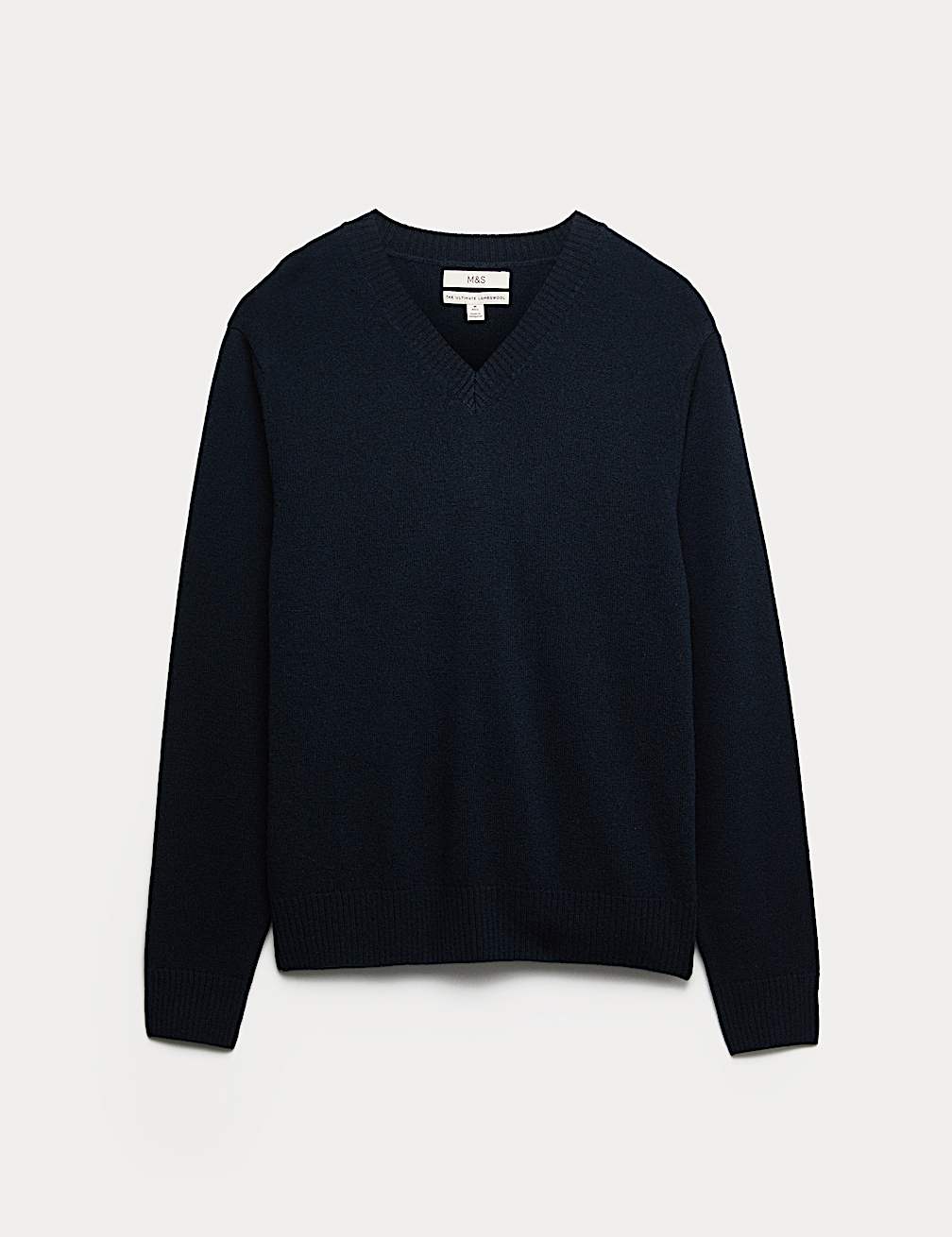 M&S Men L/S Lambswool V-N Jersey T30/5021M