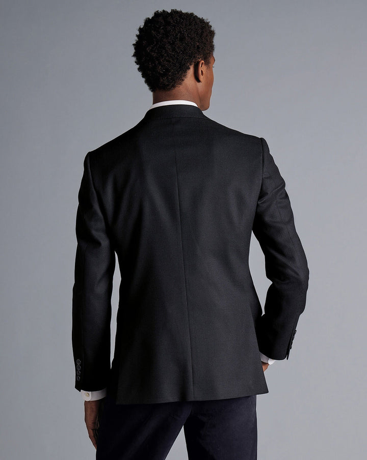 Black Slim Fit Proper Blazer Jacket