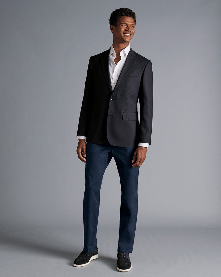 Black Slim Fit Proper Blazer Jacket