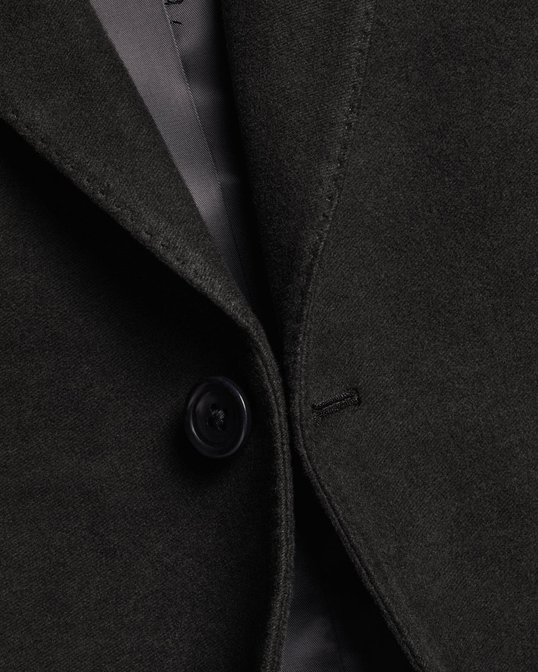 Dark Grey Italian Moleskin Slim Fit Jacket