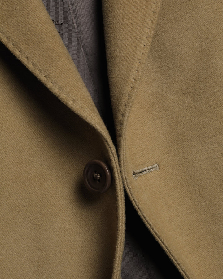 Tan Italian Moleskin Slim Fit Jacket