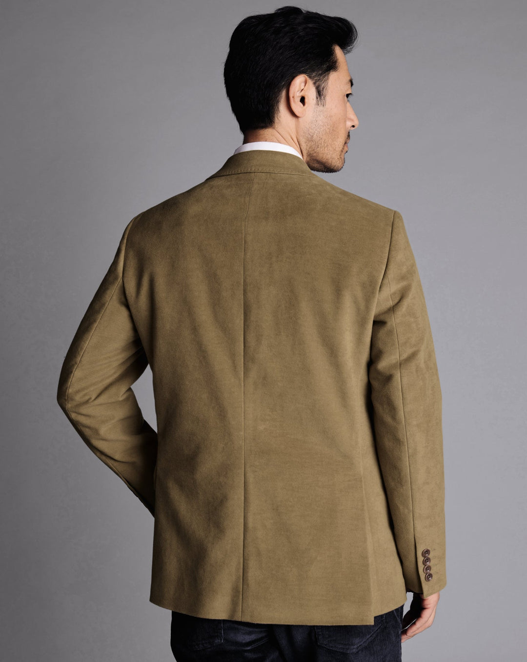 Tan Italian Moleskin Slim Fit Jacket