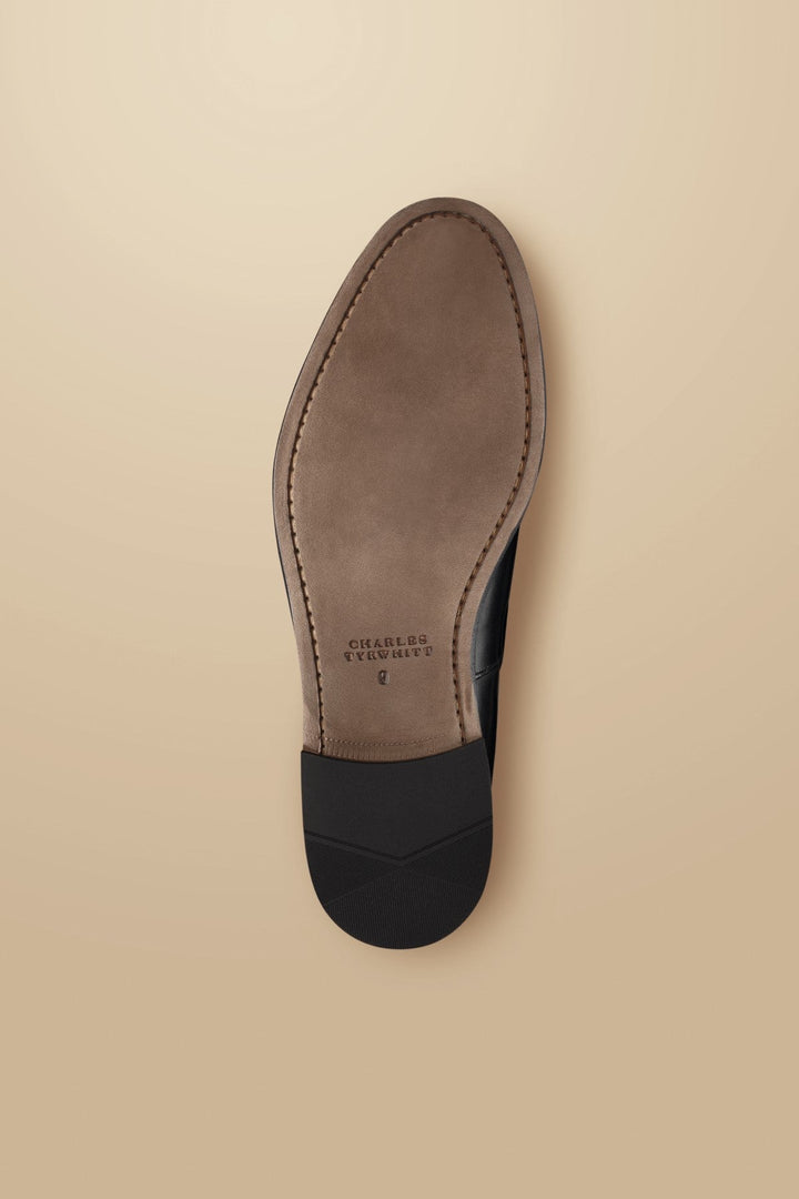 Black Leather Tassel Loafer