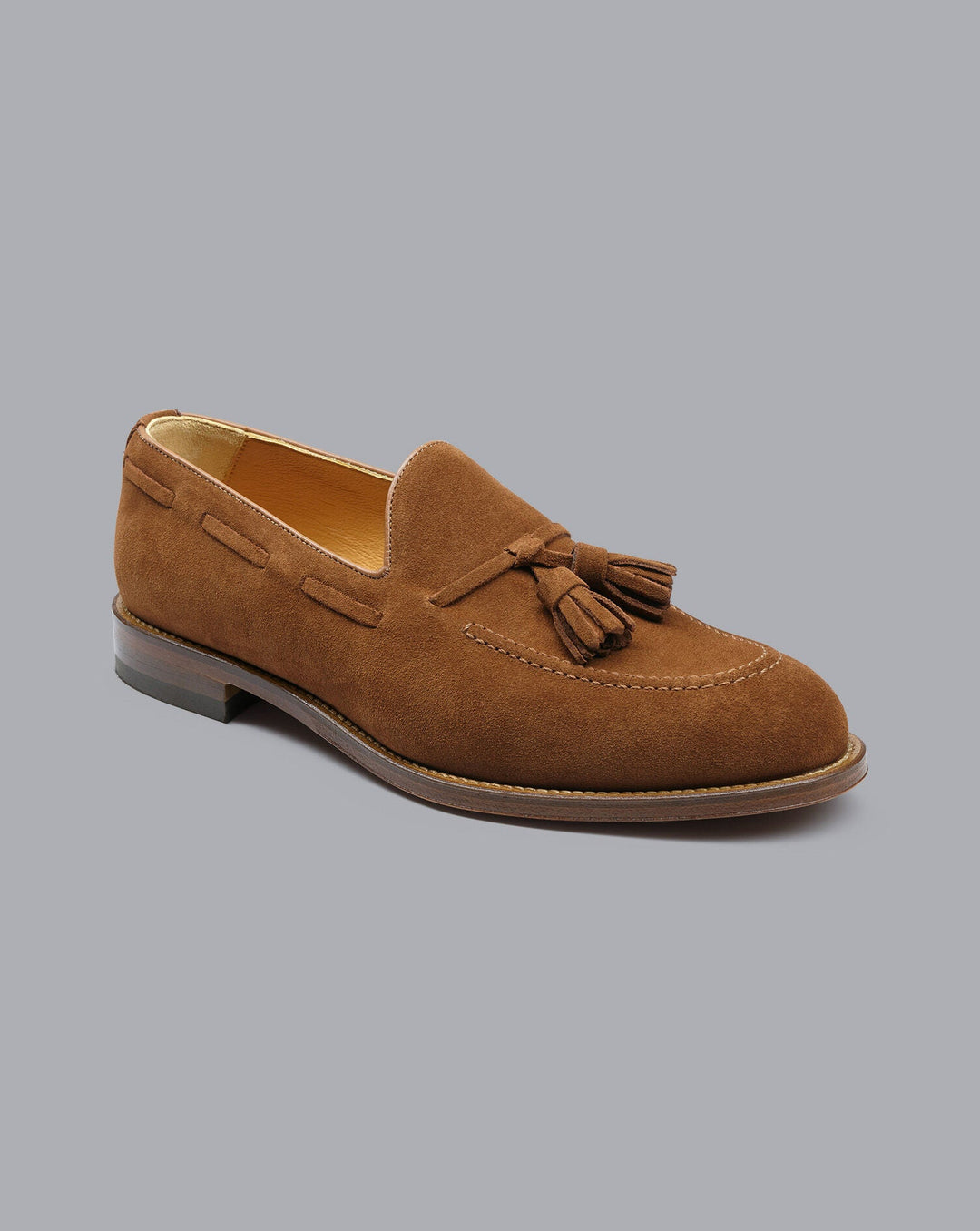 Chestnut Brown Suede Tassel Loafer