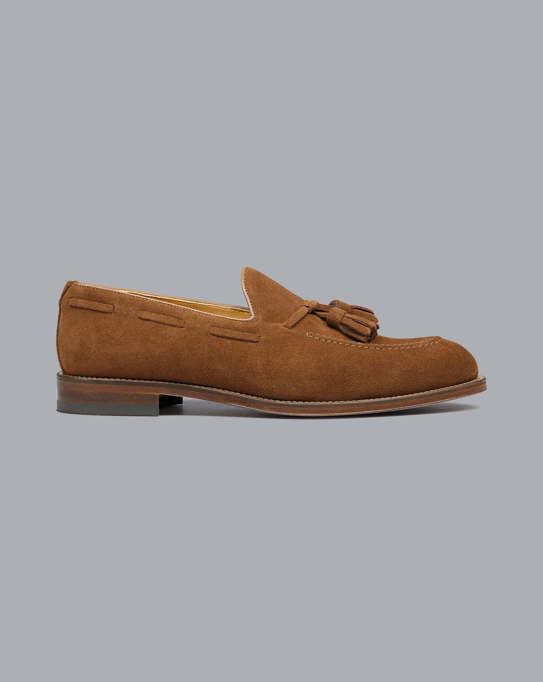 Chestnut Brown Suede Tassel Loafer