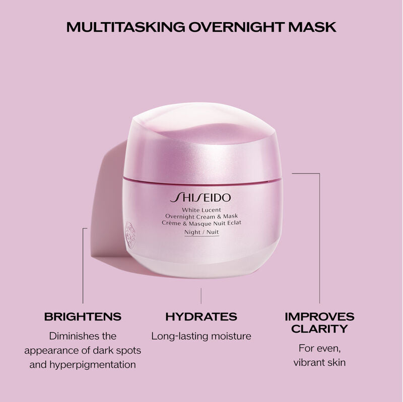 Shiseido White Lucent Over Night Cream & Mask 75ml