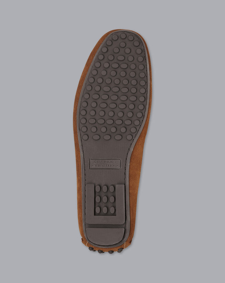 Charles Tyrwhitt Tobacco Brown Suede Driving Loafer