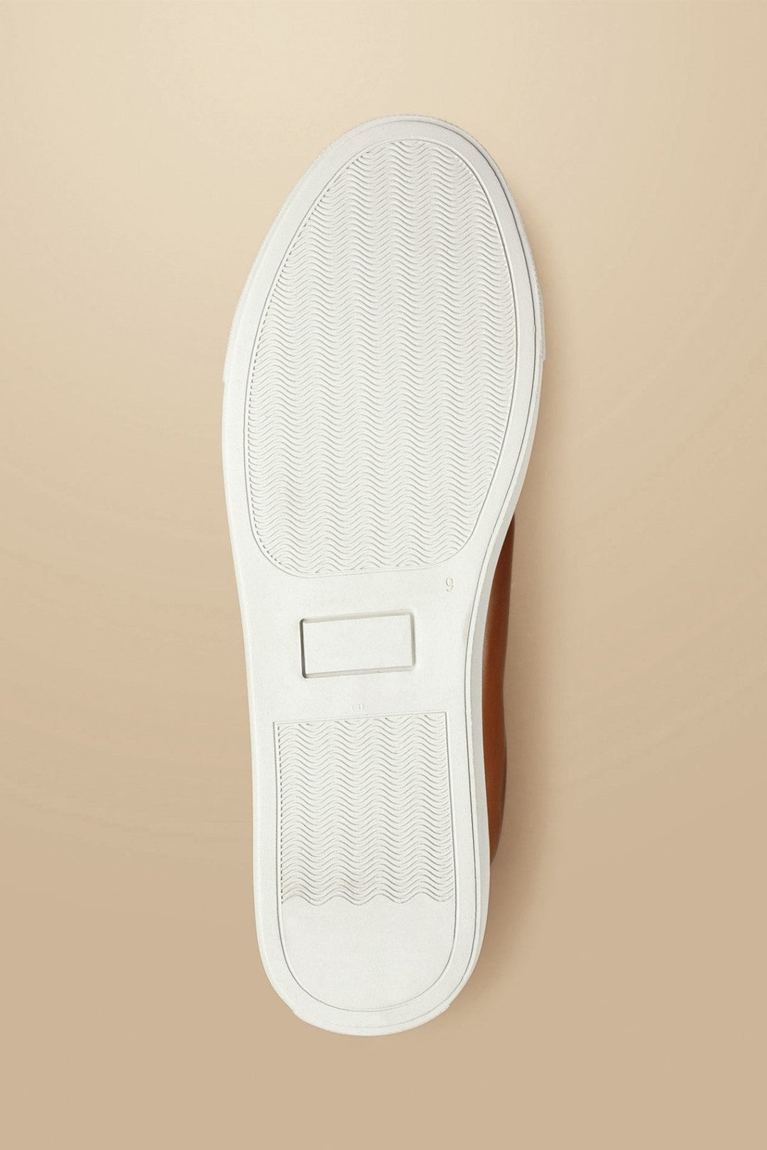 Dark Tan Leather Trainer