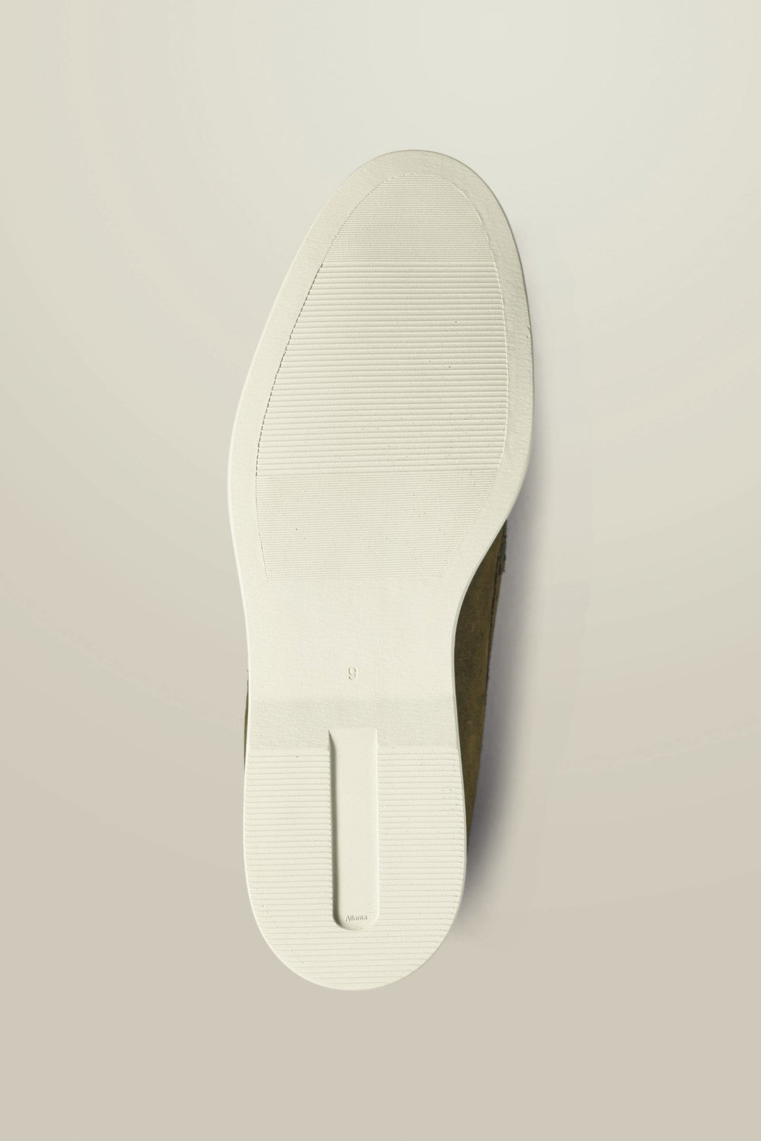 Olive Green Suede Slip On Loafer