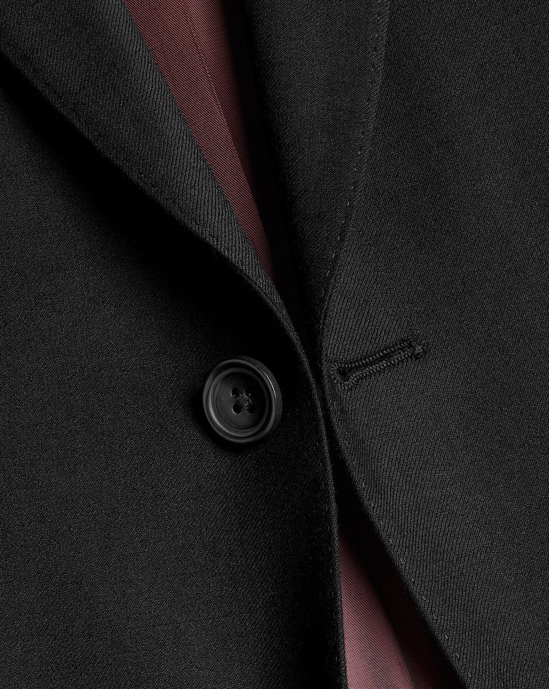 Charles Tyrwhitt Black Slim Fit Twill Natural Stretch Suit Jacket