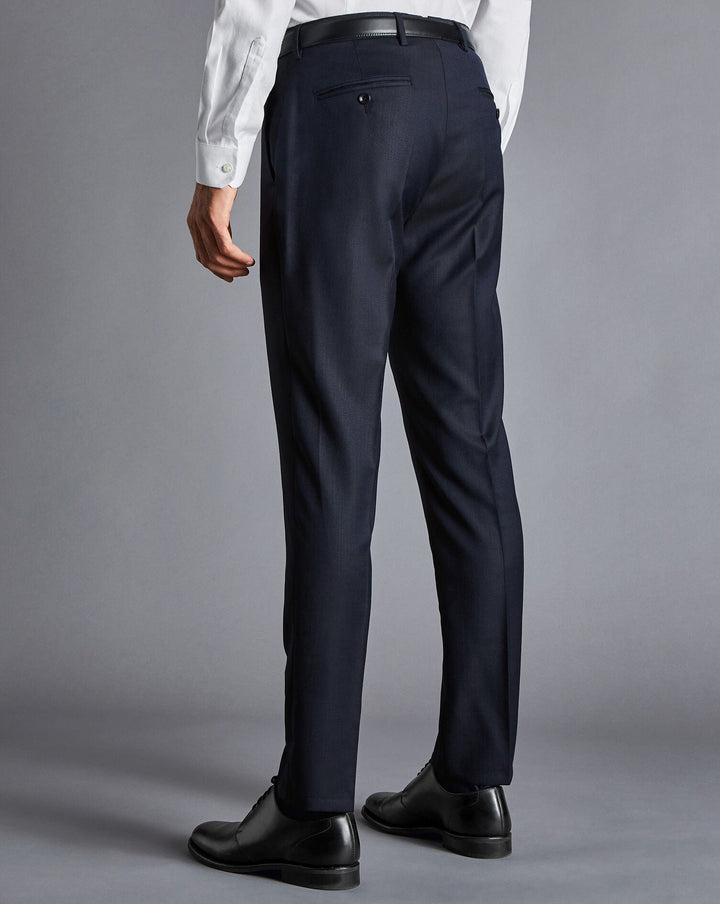 Dark Navy Slim Fit Italian Luxury Suit Trouser