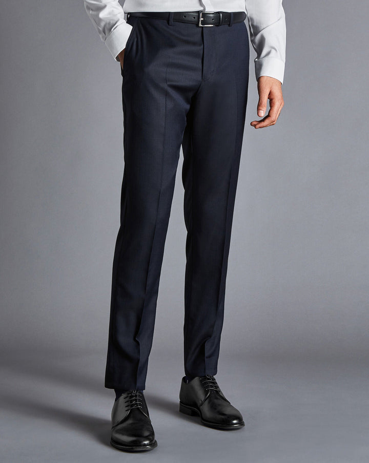 Charles Tyrwhitt Dark Navy Slim Fit Italian Luxury Suit Trouser