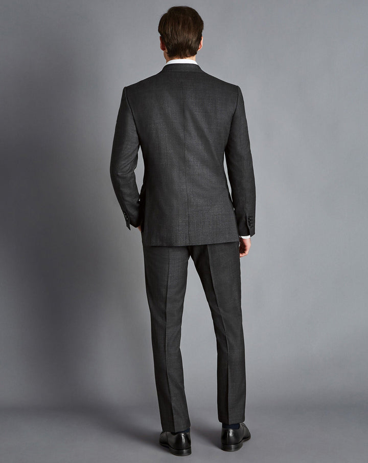 Charles Tyrwhitt Charcoal Grey Slim Fit End On End Ultimate Performance Suit Jacket