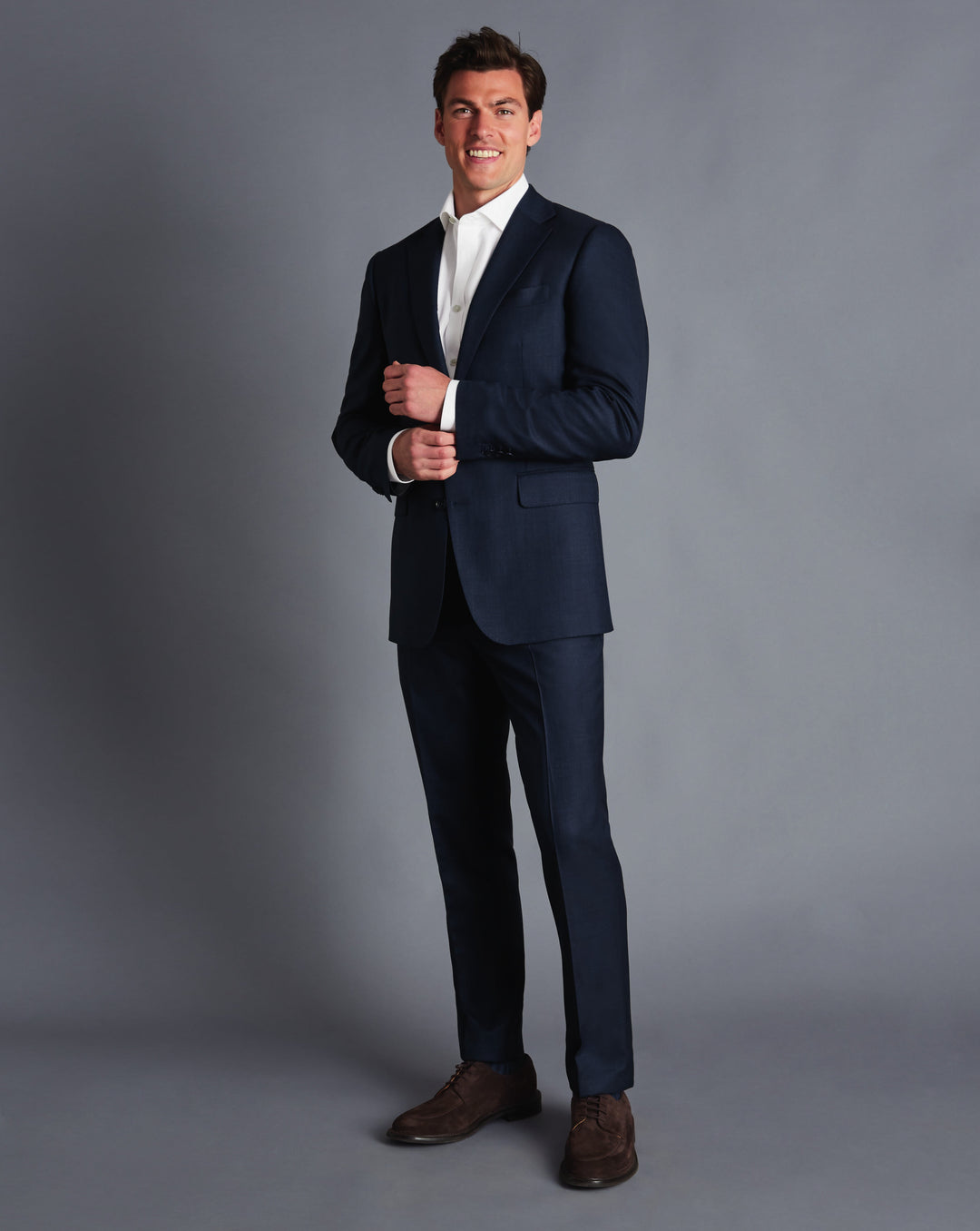 Navy Slim Fit End On End Ultimate Performance Suit Jacket