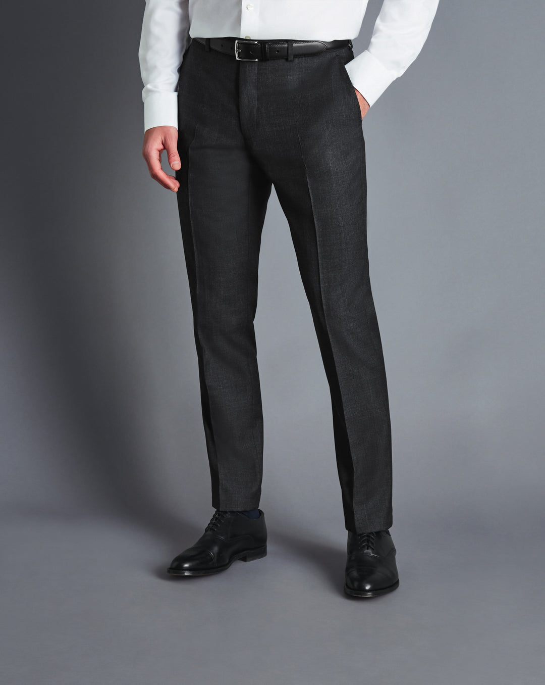 Charcoal Grey Slim Fit End On End Ultimate Performance Suit Trouser