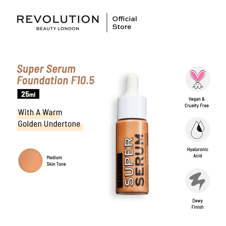 Makeup Revolution Relove Super Serum Foundation F10.5