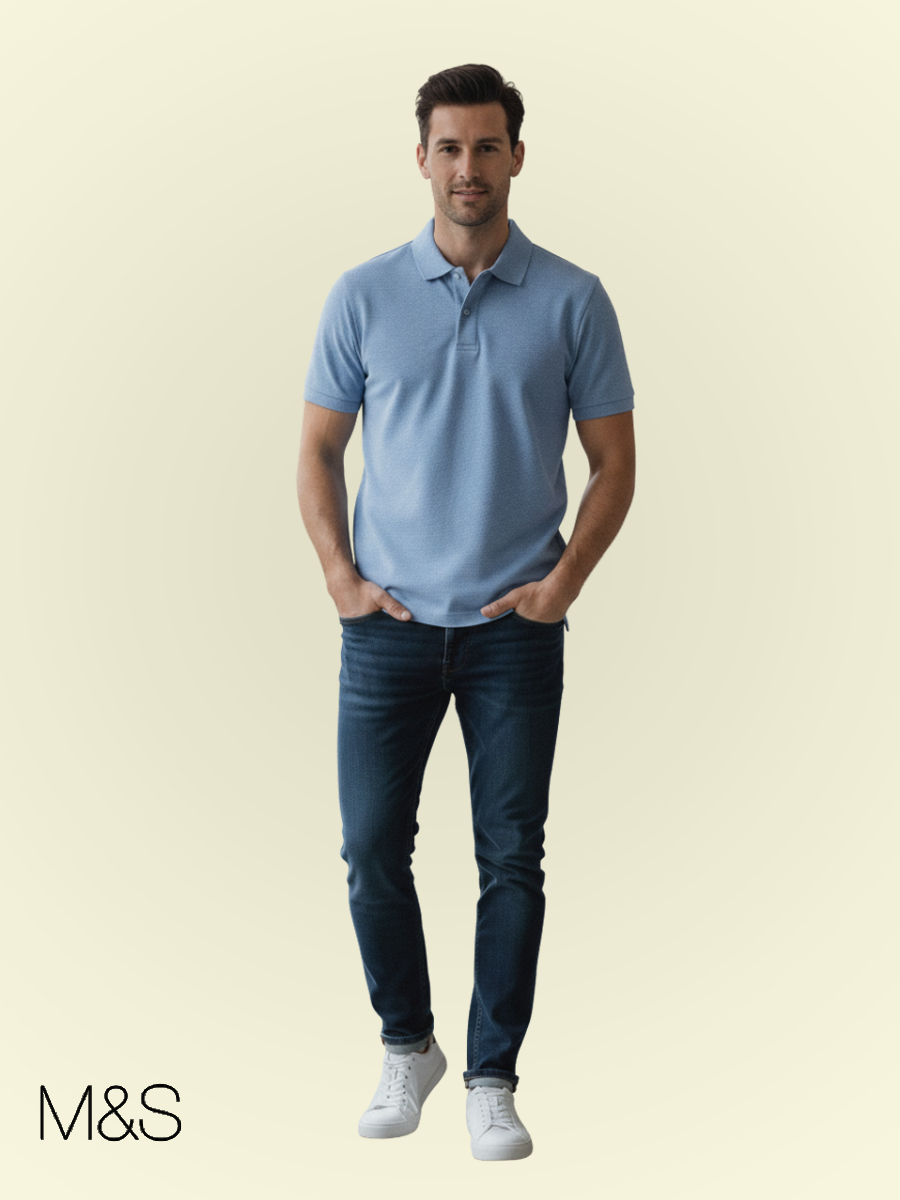 M&S Men S/S Polo T28/5032M