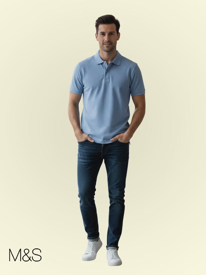 M&S Men S/S Polo T28/5032M