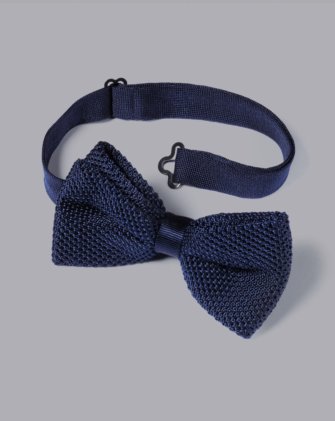 Navy Classic Knitted Ready-Tied Bow Tie