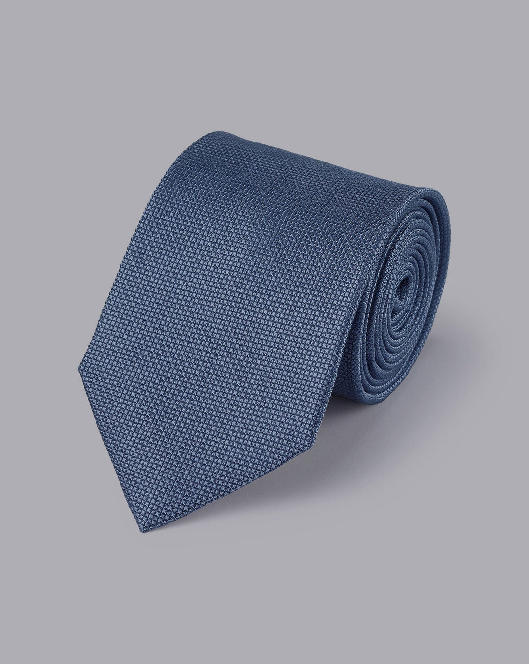 Steel Blue Silk Stain Resistant Tie