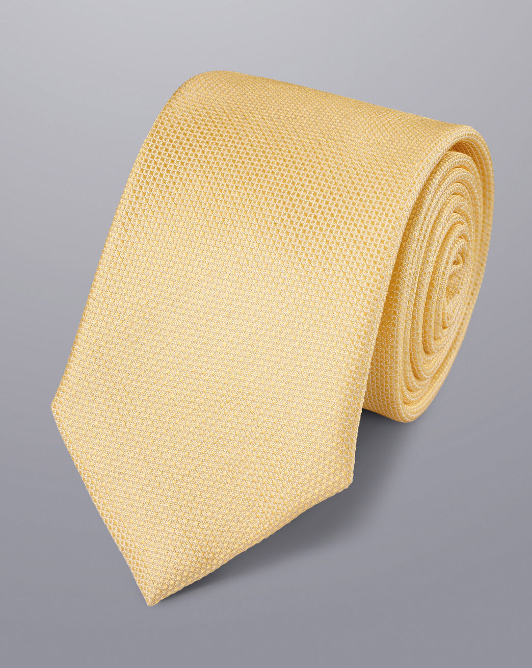 Yellow Silk Stain Resistant Tie