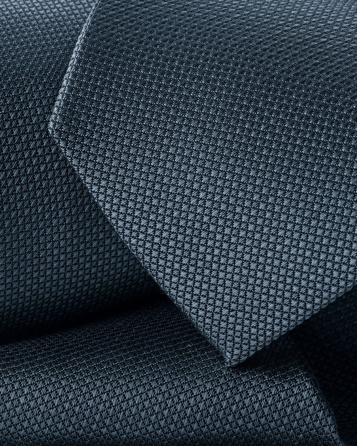 Airforce Textured Blue Silk Tie