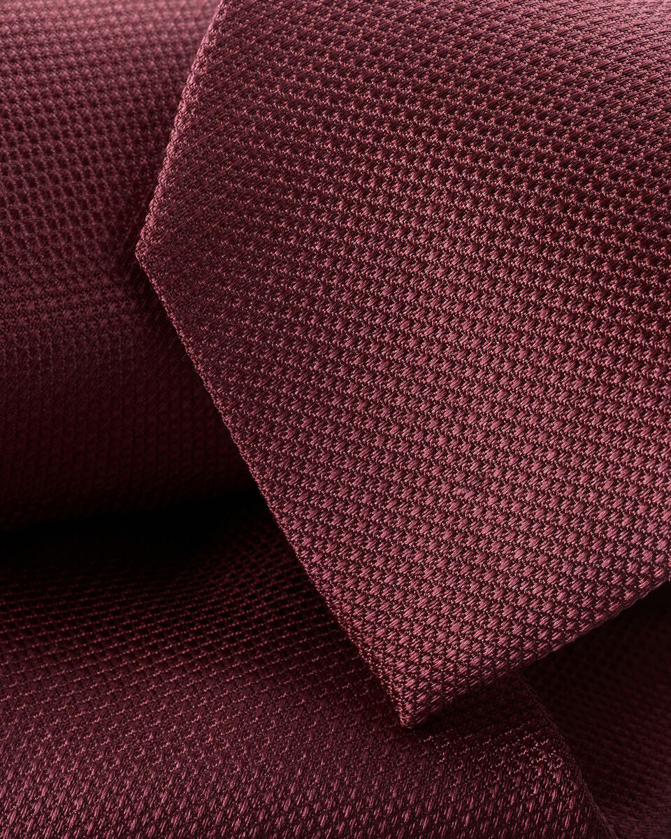 Burgundy Red Silk Tie