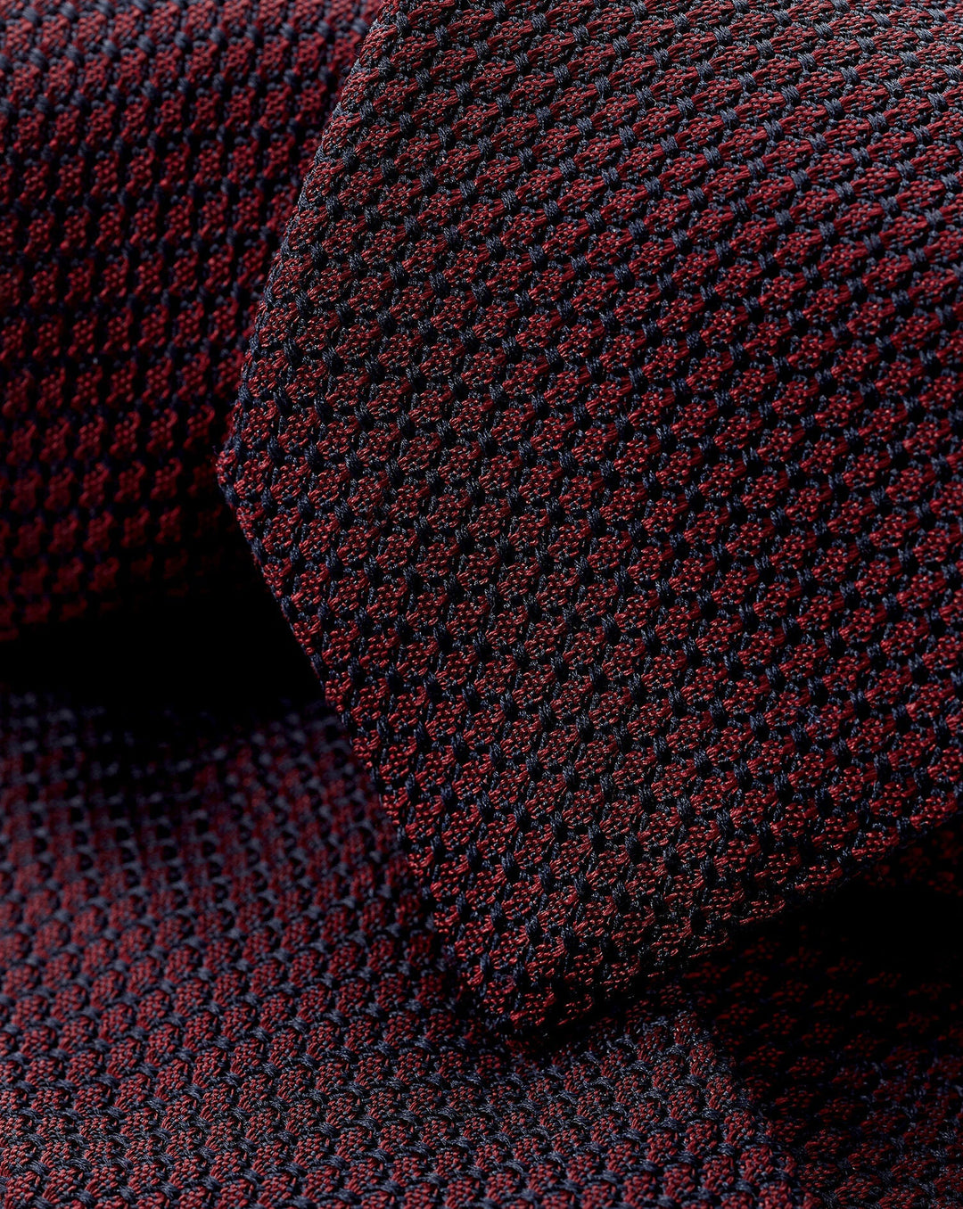 Maroon Red Grenadine Italian Tie