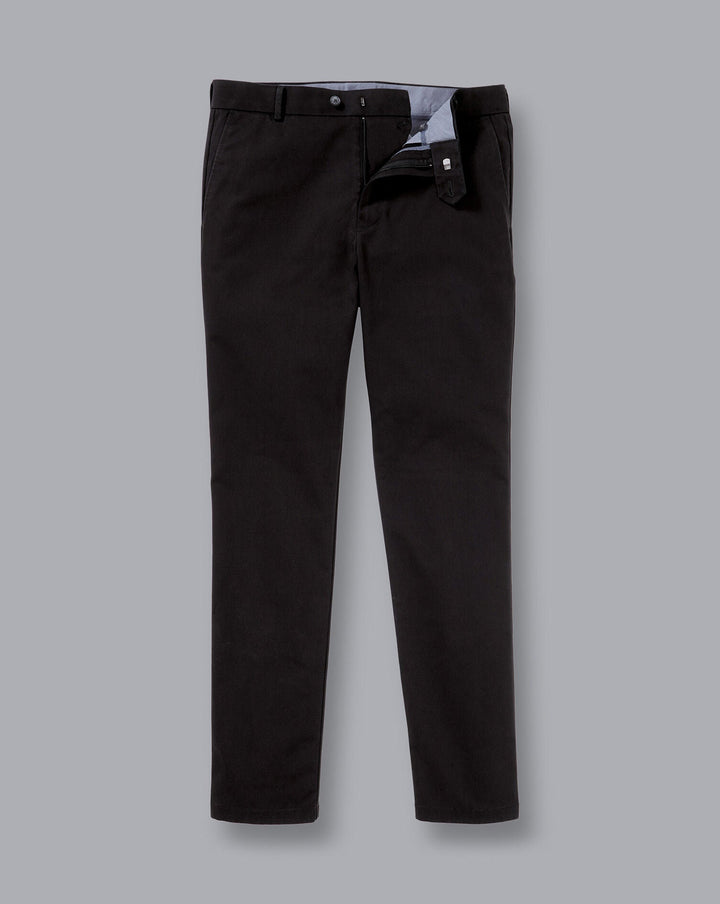 Black Slim Fit Ultimate Non-Iron Chino