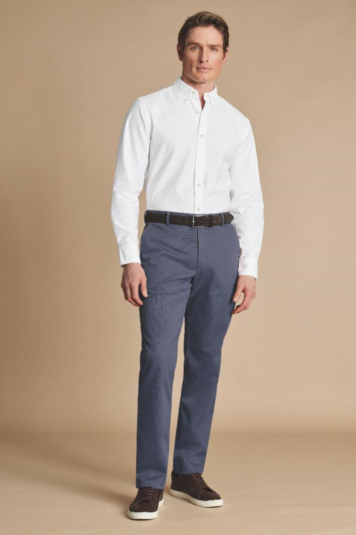 Steel Blue Slim Fit Ultimate Non-Iron Chino
