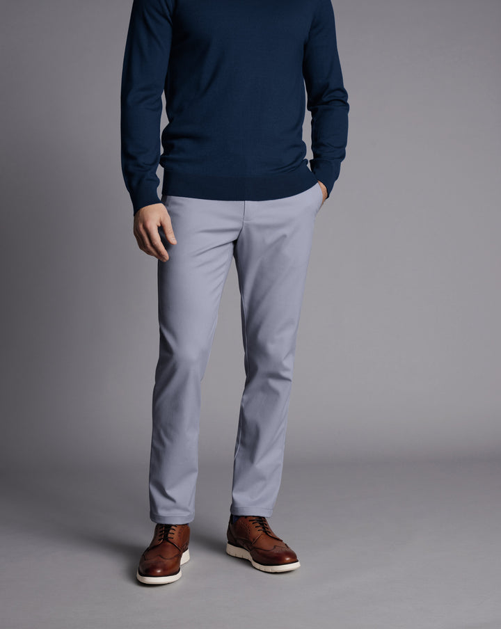 Cornflower Blue Slim Fit Ultimate Non-Iron Chino