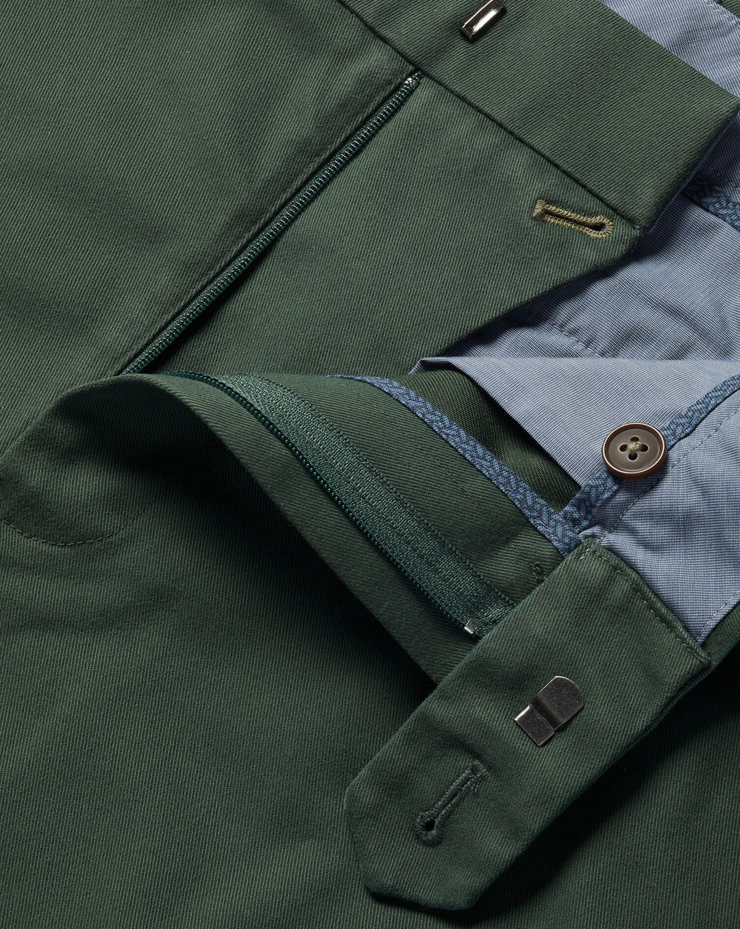 Dark Green Slim Fit Ultimate Non-Iron Chino