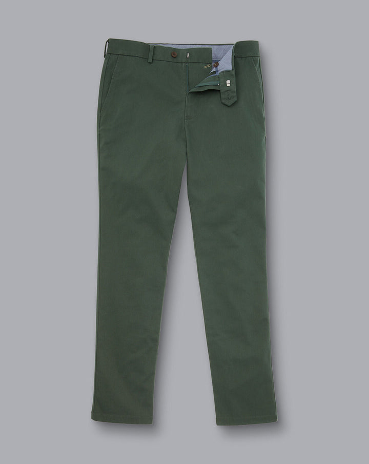 Dark Green Slim Fit Ultimate Non-Iron Chino