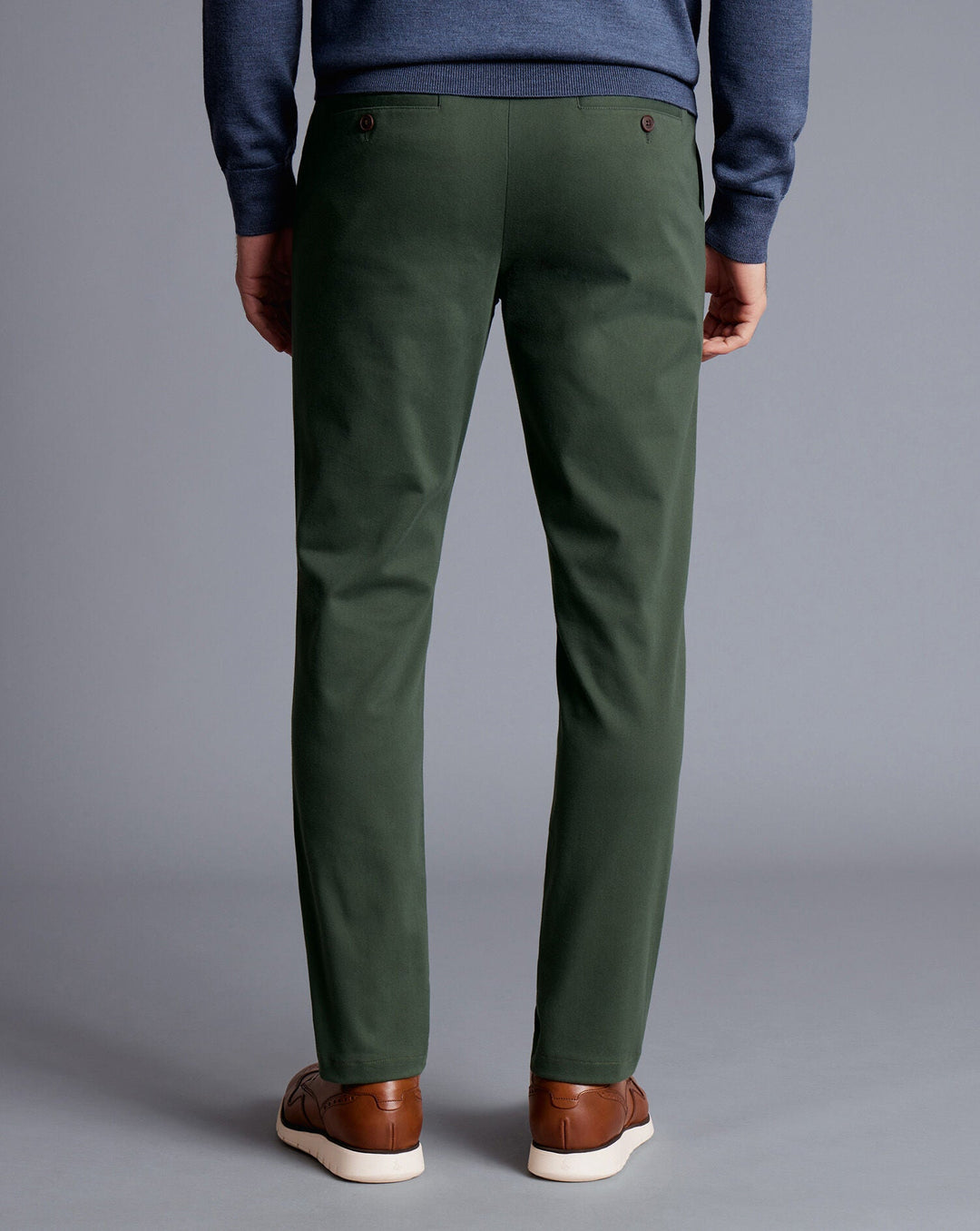 Dark Green Slim Fit Ultimate Non-Iron Chino