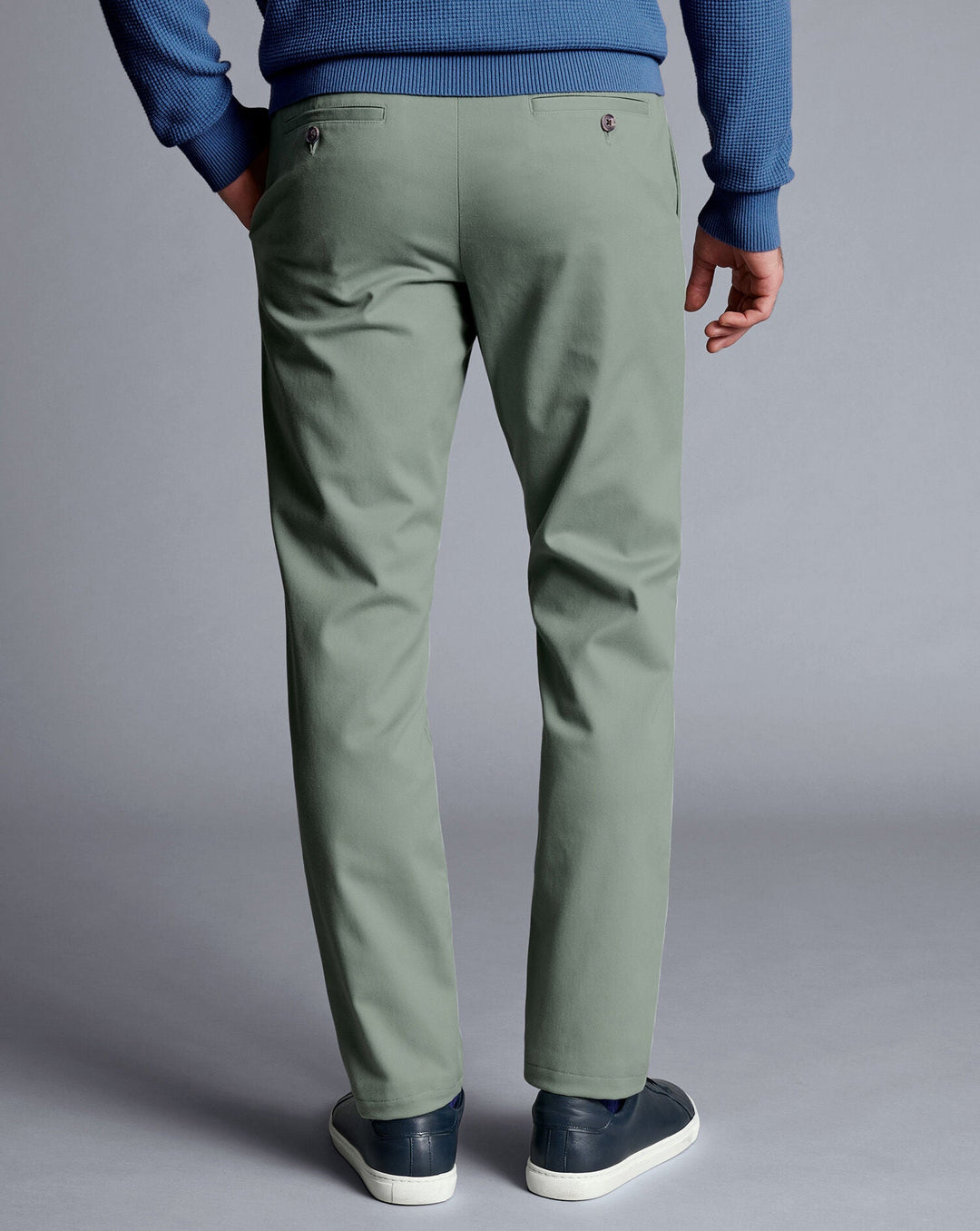 Sage Green Slim Fit Ultimate Non-Iron Chino