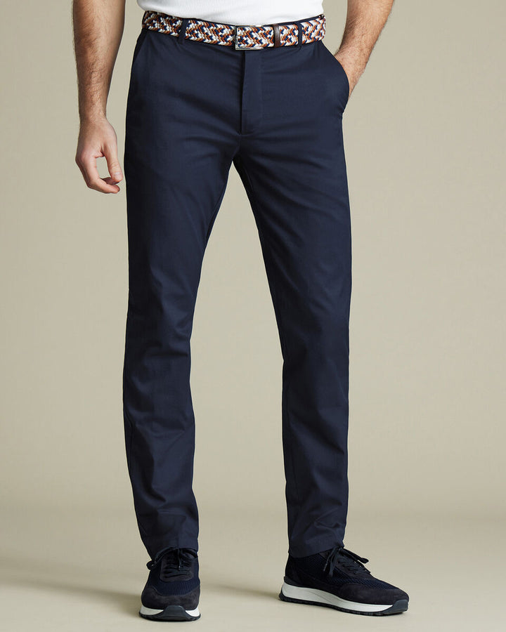 Charles Tyrwhitt Men Cotton Chinos TRC0285 (Navy)