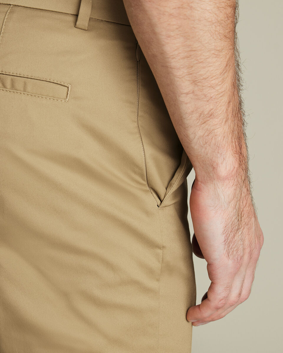 Charles Tyrwhitt Men Cotton Chinos TRC0285 (Tan)
