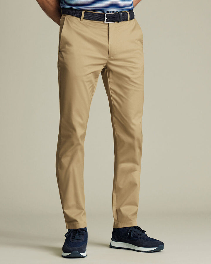 Charles Tyrwhitt Men Cotton Chinos TRC0285 (Tan)
