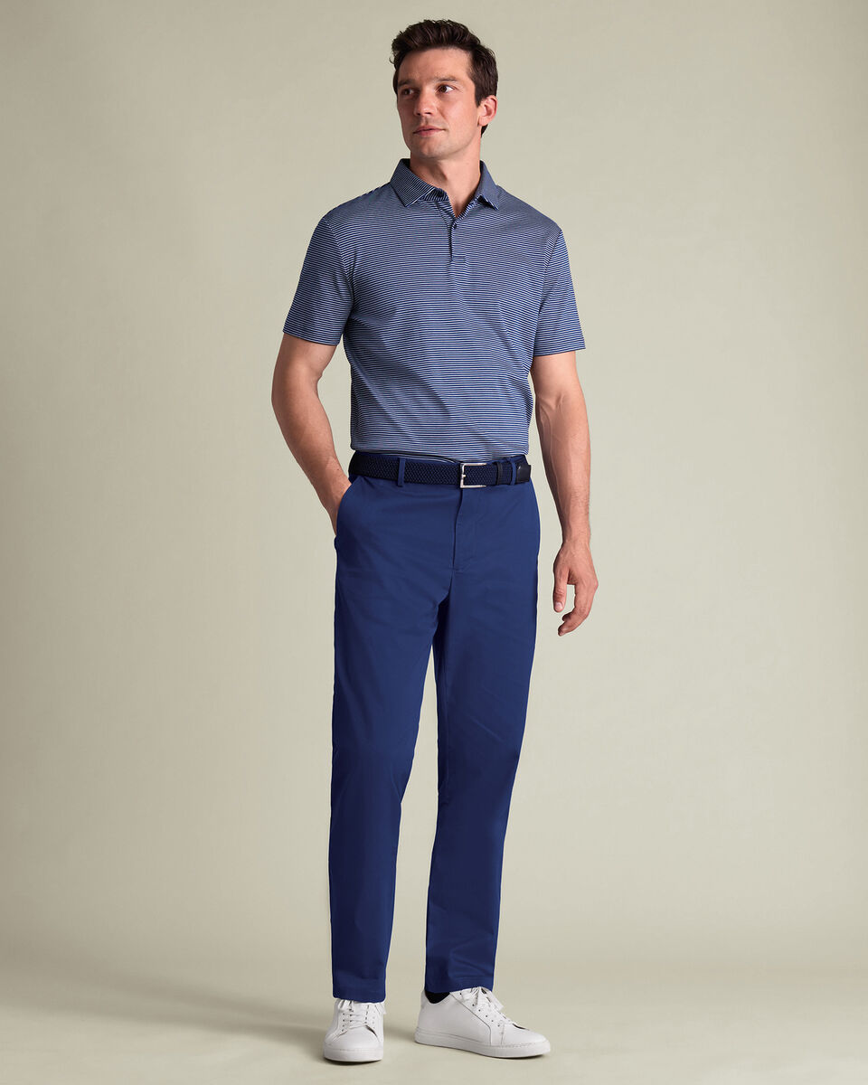 Royal Blue Performance Slim Fit Chinos