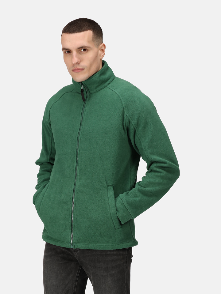 Regatta Mens L/S Fleece Zipper TRF532 (Green)