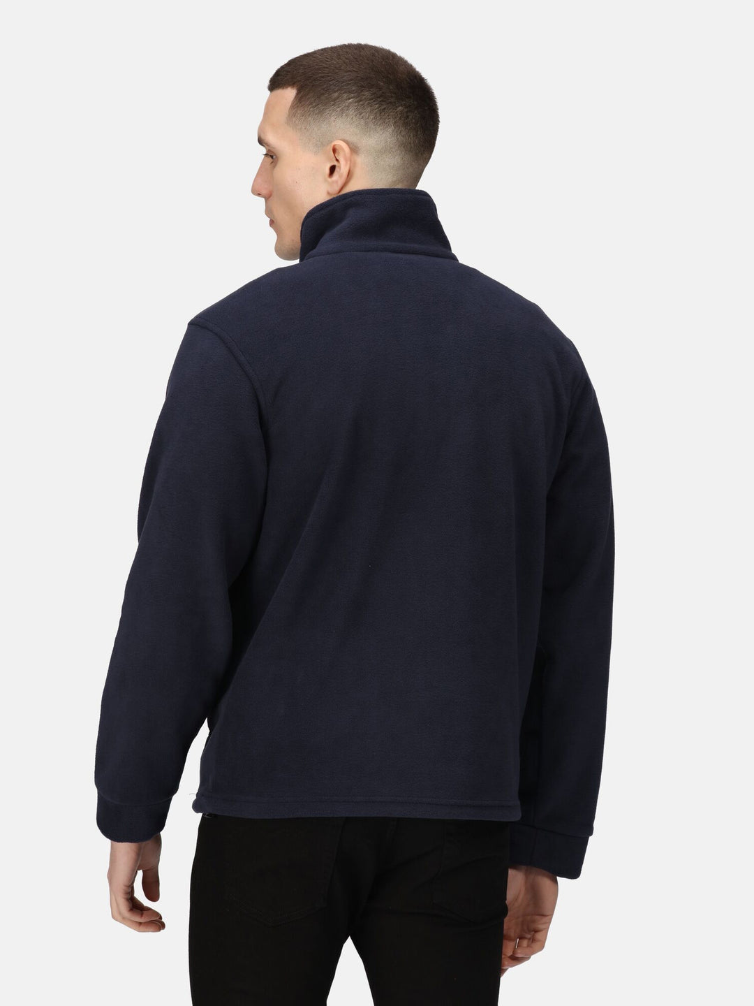 Regatta Mens L/S Fleece Zipper TRF581 (Navy)
