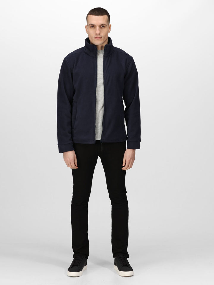 Regatta Mens L/S Fleece Zipper TRF581 (Navy)