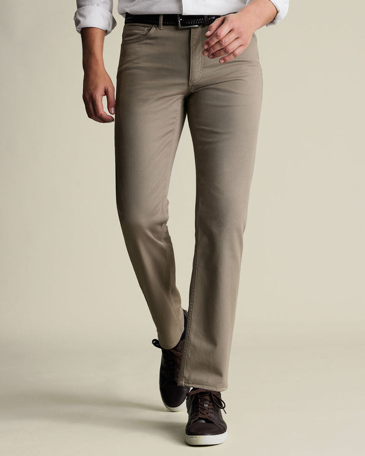 Charles Tyrwhitt Men Cotton Jeans TRJ0036 (Mocha)